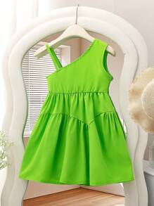 Rochie de vară, fără mâneci, fără mâneci, cu imprimeu floral, pentru copii mici