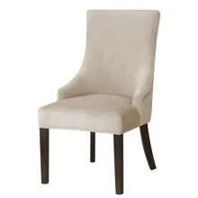 غطاء كرسي من النيلون المرن ذو لون أحادي الفضي في طراز عصري - غطاء كرسي مطاطي مانع للانزلاق من مزيج البوليستر والسبانديكس, مناسب لحماية أثاث غرفة الطعام والنوم والمكتب وغرفة المعيشة