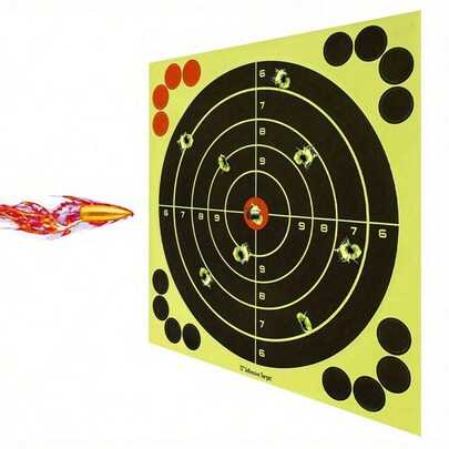 10/20pcs Large Durable Self-Stick Gun Shooting Target Stickers For Precision Darts Training, Shooting Practice, Tactical Gear, And Hunting