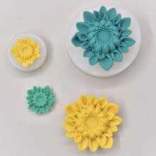 1pc Sunflower Floral Silicone Mold For Handmade Soap, Bath Bomb, Candle Making