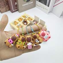 Capybara Funny Fidget Keychain Accessory, Elegant Back To School Gift, Suitable For 14+ Years Old Holiday Party Gifts, Birthday Gifts And Festival Gifts, Cartoon Doll Small Gift, Birthday Gift Surprise Party, Cute Cartoon Plush Pendant, Party Surprise Small Gift