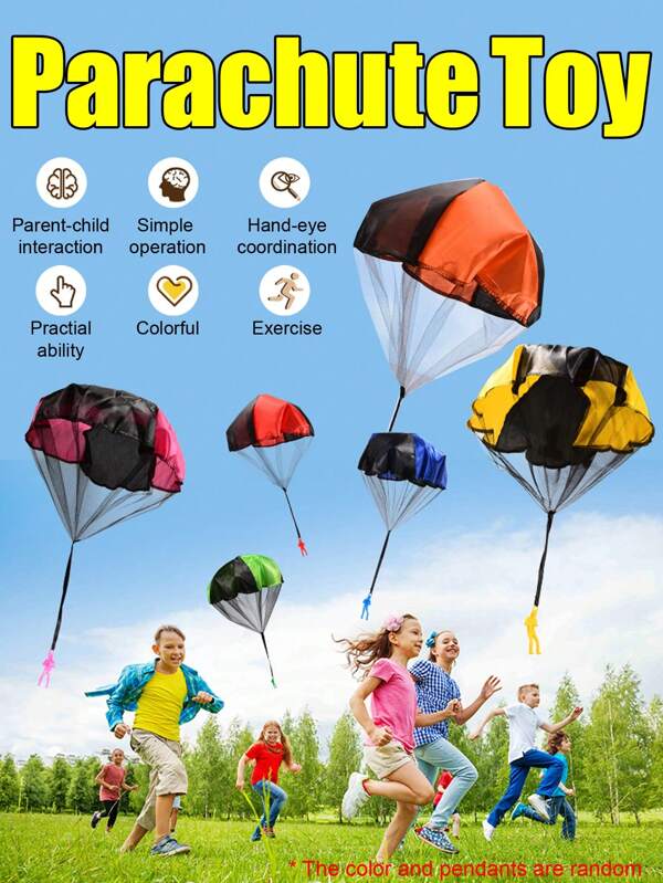 Mehrere Sets Fallschirm Puppen Spielzeug für Kinder Kindergarten Outdoor Sport Handwurf Luftlanderequisiten Eltern-Kind-Interaktionsspiele Geschenke für Kinder Jungen und Mädchen Grundschulaktivitäten Gleitschirm Minifiguren Wurfspielzeug sind einfach zu bedienen
