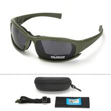 Nuevas gafasácticas de 4 lentes: gafas de  polarizadas a prueba de viento y polvo para deportes al aire libre (escalada, ciclismo, pesca) AOIC - Juego de lentes Green-1 - Ver 13
