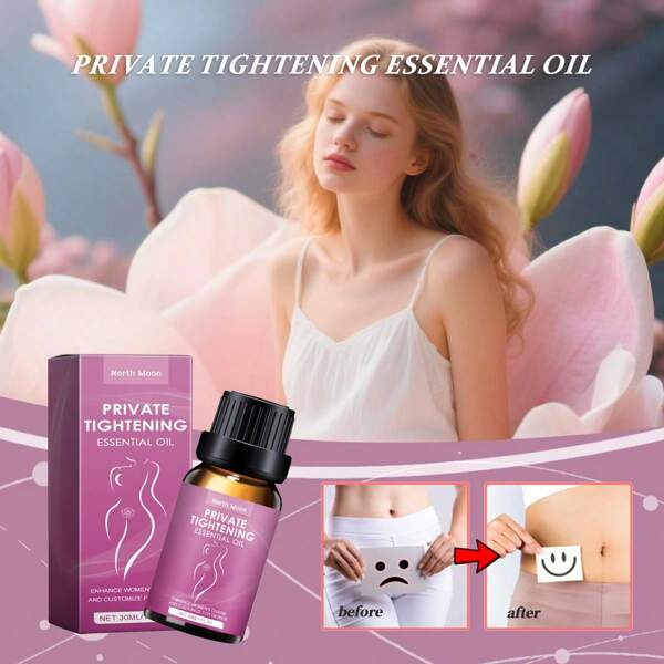 30ml Private Part Tightening Essential Oil, Female Private Part Care Oil, Extracted From Plant Essence, Tightens Private Area, Improves Post-Partum Loose, Dull Skin, Enhances Skin Texture And Glow, Boosts Female Confidence And Charm