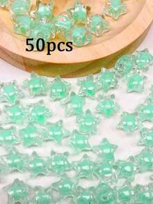 50pcs/Pack 11mm Acrylic Multicolor Star Beads For DIY Jewelry Making, Suitable For Bracelets, Necklaces, Garlands, Kids Crafts And Other DIY Projects - 11mm Inner Color Five-pointed Star - View 14