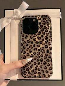 Luxury Leopard Print Texture Phone Compatible For IPhone 17/17 Pro/17 Pro Max, 16/16 Plus/16 Pro/16 Pro Max, 15/15 Plus/15 Pro/15 Pro Max, 14/14 Plus/14 Pro/14 Pro Max, 13/13 Pro/13 Pro Max, 12/12 Pro/12 Pro Max, 11/11 Pro/11 Pro Max, Easter Gift Idea Protective Phone Cover Full Body Drop Protection,Lowest Price Ever Stylish Shockproof Back Cases Shockproof, Non-Slip & Grip Phone - 1pc - 查看 4