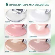 30g Builder Gel Milky Smooth UV Nail Gel For Extension Long Lasting Hard Gel Nail Strengthen Nail Art Design For DIY