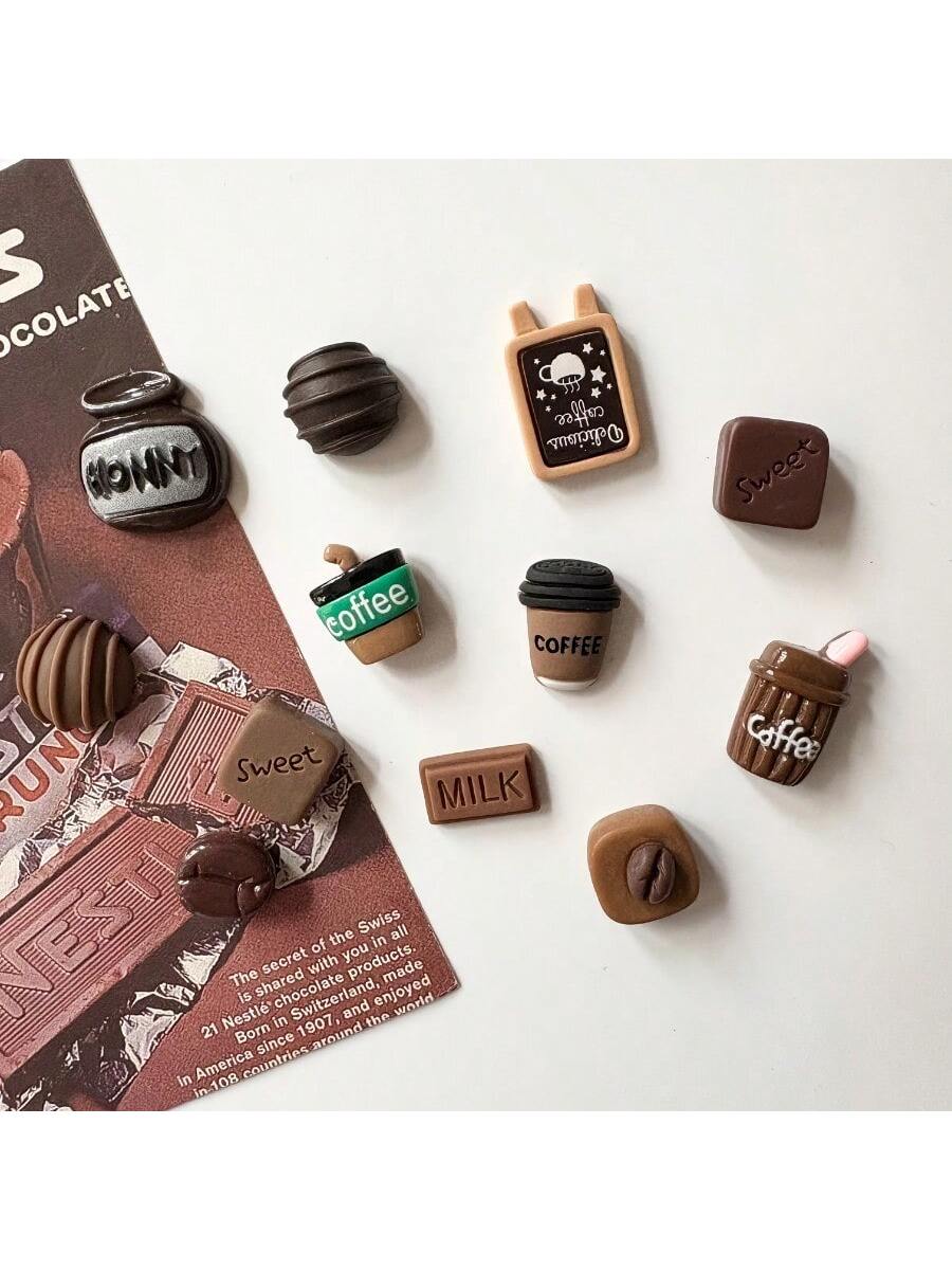 12 مغناطيس قهوة صغير إبداعي لوحة رسائل ثابتة للتبر...