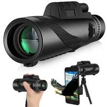 1pc High-Definition Monocular Remote Zoom Bak4 Prism, Outdoor Telescope For Camping And Hunting (Accessories: Phone Holder, Tripod, Cloth Bag, Portable Rope)
