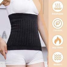Women's Thermal Waist Belt - All-Season Warming Abdominal Wrap Provides Warmth And Protection For The Lower Back And Abdomen - Multicolor - View 1