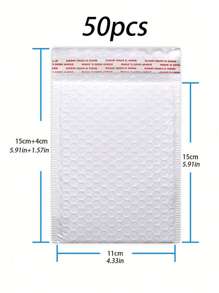 50 Pcs Bubble Mailers Bubble Usable Bubble Envelopes Small Packaging Mailing Envelope Shipping Bag Bulk Pack Self Seal Package Packing Business Supplies School Supplies, Back To School