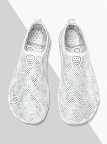 Novos sapatos aquáticos para casal, para praia e caminhadas na montanha, cor neon, parte superior