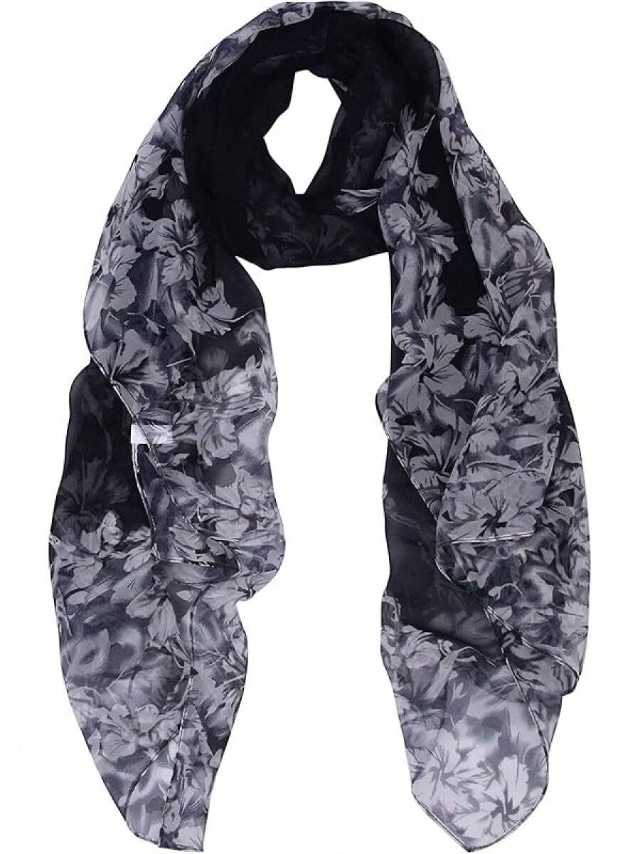 2025PANTONIGHT Long Chiffon Sheer Scarf For Womens - Col 757 - View 1