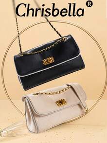 CHRISBELLA 时尚单肩链条包，多功能斜挎包