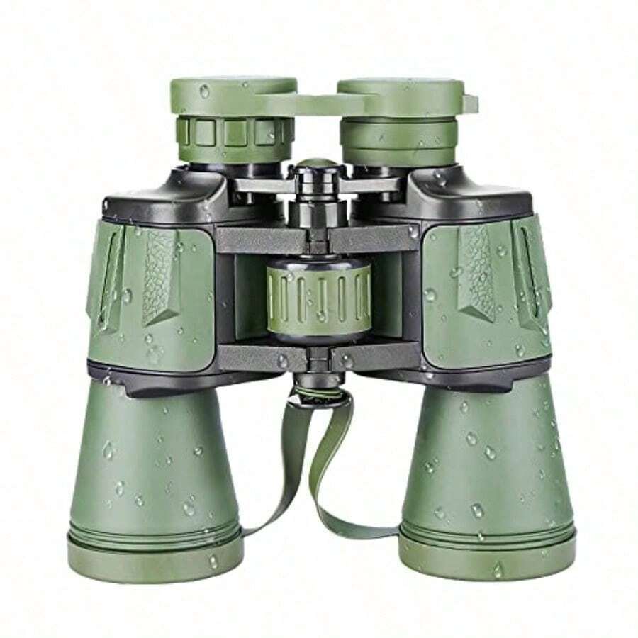 Prismáticos Binoculares 12x 50Cheelom HD Prismaticos Profesionales Largo Alcance Resistentes Antideslizantes y Repelentes al Agua para Observación de Aves Senderismo Camping y Evento Deportivo - como en la foto - Ver 1