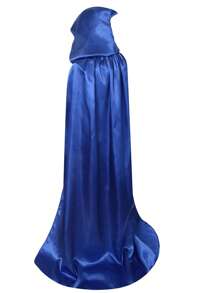 1 Stück Polyester Karnevalsthema Umhang - Unisex bodenlanger Kapuzenumhang, geeignet für Halloween, Weihnachten, Ostern, Thanksgiving, Geburtstagspartys - Cosplay und Party Kostümzubehör, ohne Federn, nicht elektrisch
