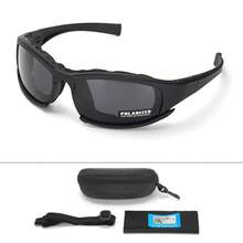 Nuevas gafasácticas de 4 lentes: gafas de  polarizadas a prueba de viento y polvo para deportes al aire libre (escalada, ciclismo, pesca) AOIC - Juego de lentes Green-1 - Ver 9