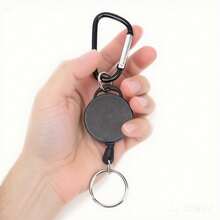 1/3 Piecesanti Loss And Anti-Theft Retractable Keychain, PVC Material Keychain - Matte Treatment, Retractable, Portable, Suitable For Daily Life - Anti-Theft Metal Easy Pull Buckle Rope Elastic Keychain - Retractable Keychain, Preventing The Loss Of Ski Pass ID Card, Can Be Used To Hang With Mobile Phone Rope - Multicolor - View 6