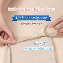 No-Sew Hem Tape, Self-Adhesive Fabric Fusing Bond Tape For Easy Pants And Garment Hemming - Multicolor - View 3