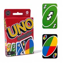 Mattel 1 Pieza UNO Juego de Mesa con Licencia Oficial, Juego de Cartas Clásico de Colores y Números, Juego Divertido para Familia y Amigos con 112 Cartas Personalizables y Borrables, Incluye Cartas de Acción Especiales, Regalo Ideal para Familia, Apto para Fiestas de Cumpleaños, Navidad y Festivales - Rojo - Ver 1