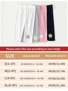 4 Pairs Cool Comfort 7/8 Leggings For Children Baby Girls Tights - Great For Summer Outer Or Underwear - Multicolor - View 10