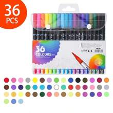 120/100/80/60/48/36/24/12pcs Double-Ended Marker Pen Set,Mark Pen Washable Soft-Tipped Pen Set Of Brushes, Multiple Set Models Available For Selection,Drawing Not Soak Paper, Art Collection, Pen To Graffiti Art Of Diy Pens, Colorful Painting Watercolor Art Mark Pen Sets, Waterproof High-Capacity Color Pen, Exquisite Gift To The Student, The Perfect Gifts Of Gifts, Marker Pen,Back To School,School Supplies