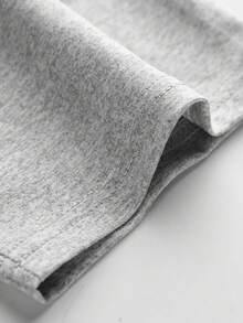 青少年男孩标语印花圆领T恤夏季男童休闲T恤软上衣