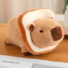 20cm/7.87'' Hamburger Shaped Capybara Plush Toy - Soft Bee Flower Lion Cute Stuffed Animal Kids Toy - Unique Gift For Birthday, Thanksgiving And Christmas/Halloween Celebrations, Home Decor, Holiday Gift, Capybara Soft Kids Toy, Large Capybara/Halloween Plush Toy - Multicolor - View 14