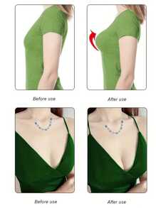 Transparent Invisible Thickened Silicone Bra Inserts For Bikini – Waterproof, Sweatproof, Push-Up Pads For Small Breasts To Enhance Fullness