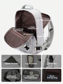 Myco Back-To-School Vacuum Compression Backpack Backpack For College, Work, Nursing, Travel & Everyday Carry Air Bag45*36*20 - Multicolor - View 8
