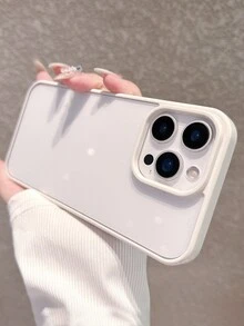 简约白色边框亚克力透明手机壳，兼容 17 Pro Max/17 Pro/17 Air/17/16 Pro Max/16/16 Pro/16 Plus/11/15/15 Pro/15 Pro Max/12/13/14 Pro Max/XS/XR/11 Pro/11 Pro Max/12 Pro/12 Pro Max/13 Pro/13 Pro Max/7 Plus/14 Pro/14 Pro Max/14 Plus/7 Plus/8 Plus/8/SE2/12 Mini/13 Mini，耐用防黄变硬壳 - 白色 - 查看 11