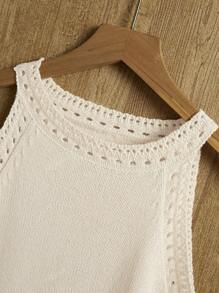 Women's Fashionable, Elegant, Minimalist Solid White Fabric Camisole, Suitable For Summer Daily Wear