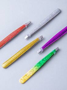 眉夹镊子，专业高精度不锈钢眉夹，眉夹斜口，用于面部毛发，毛发修剪，内生毛发去除。