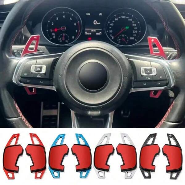 Car Steering Wheel Paddle Shift Extend Shifter Sticker For VW Golf 7 7.5 GTI MK7 GTE GTD RLINE Volkswage Polo Scirocco Jetta GLI