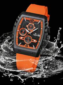 NAVIFORCE NAVIFORCE Multifunction Men's Wristwatches Silicone NFRM8025 Waterproof Sports Male Watches Casual Quartz Calendar Man Chronograph ,For Men, For Boyfriend, Birthday, Gifts, Climbing,Outdoor