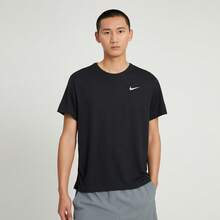 Nike Men's AS M NK DF UV MILER SS T-Shirt, Knit Crew Neck, TDV9316-010 - Black - View 9