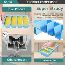 Silicone Freezer Tray For Sauce Cube: Silicone Freezing Tray For Broth Sauce Storage - Freeze 125mL 250mL Souped Portion