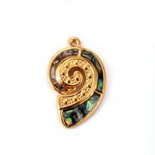 1pc 304 Stainless Steel Ocean Series Turtle, Conch, Starfish Pendant, Used For DIY Necklace, Earring, Jewelry Making