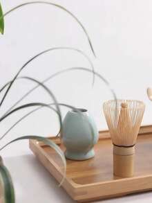 1pc Authentic Bamboo Matcha Whisk, Easily Produces Perfect Froth - Easy To Use And Clean - Handcrafted Traditional Japanese Matcha Whisk, Perfect For Green Tea Lovers