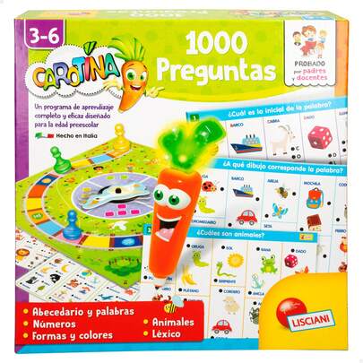 Lisciani Juego de mesa 2 en 1 c/bolígrafo parlante Carotina ✅ Entrega 24/48h a España (península)
