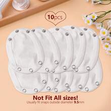 2/3/5/8/10pcs Baby Romper Extension Panels, Infant Bodysuit Extension Pieces, Fabric Pads To Extend Too Small Rompers For Continued Use