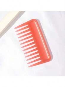 1 pezzo Pettine in bambù naturale a denti larghi, antistatico, durevole, adatto per tutti i tipi di capelli
