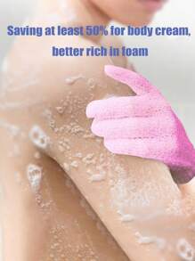 20/6/4/2/1pc Shower Exfoliating Gloves, Reusable Shower Gloves For Scrubbing, Back Scrubbing, Massage And Body Exfoliation, Body Cleaning Accessories, Household Products, Travel Essentials, New Year's Back To School
