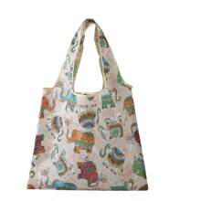 1 Stück (mit Münztasche) modische bedruckte Tragetasche mit großem Fassungsvermögen, tragbare faltbare Einkaufstasche, Schultertasche, wiederverwendbare Tasche