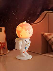 1 件创意宇航员月球充电台灯 - 7 色 LED 夜灯、装饰氛围灯、太空主题卧室床头灯，非常适合家居装饰/客厅/办公室/游戏室/书房/宿舍 - 彩色 - 查看 3