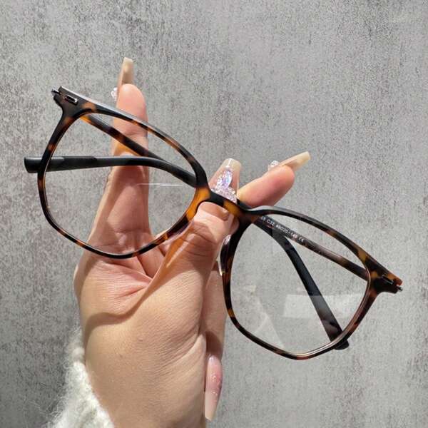1 Pair Women Plain Color PC(Polycarbonate) Square Fashion Reading/Gaming/Computer Eyeglasses