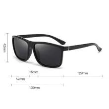 Schwarze retro quadratische Rahmen Modebrillen für Herren, geeignet für den täglichen Gebrauch