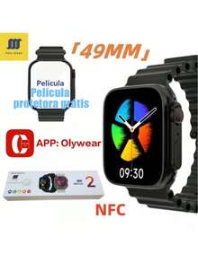 2025 New PRO 10 Ultra Smart Watch 2.19 HD Screen Health Monitoring NFC Function - Black - View 10