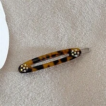 2 buc agrafe de păr ovale cu strasuri, agrafe elegante cu breton francez, accesorii laterale pentru păr, accesorii de vară, călătorie, agrafe cu gheare, agrafă cu capsă, agrafe pentru păr, agrafă de păr, gheare de păr
