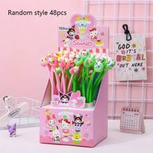 Heltty Sanrio Cute Cat Swinging Moon Music Ballpoint Pen, Cartoon Style Swinging Pen, 0.5mm Black Ink, Back To School Gifts
